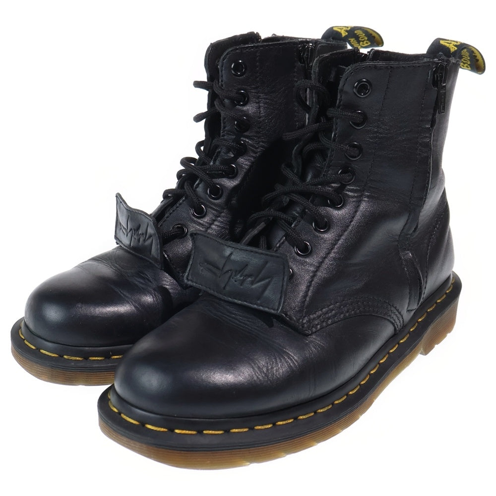 Dr.Martens(ドクターマーチン) ×Yohji Yamamoto ヨウジヤマモト 8ホール サイドジップ レースアップ レザー ブーツ ブラック HR-E14-735-1A2