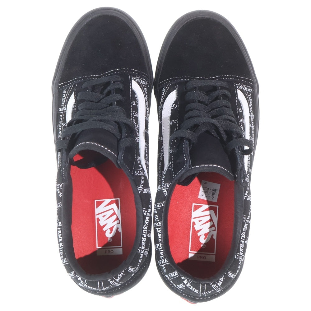 SUPREME(シュプリーム) 20AW ×VANS Old Skool バンズ オールドスクール ローカットスニーカー ブラック US10.5/28.5cm VN0A45JC2YW