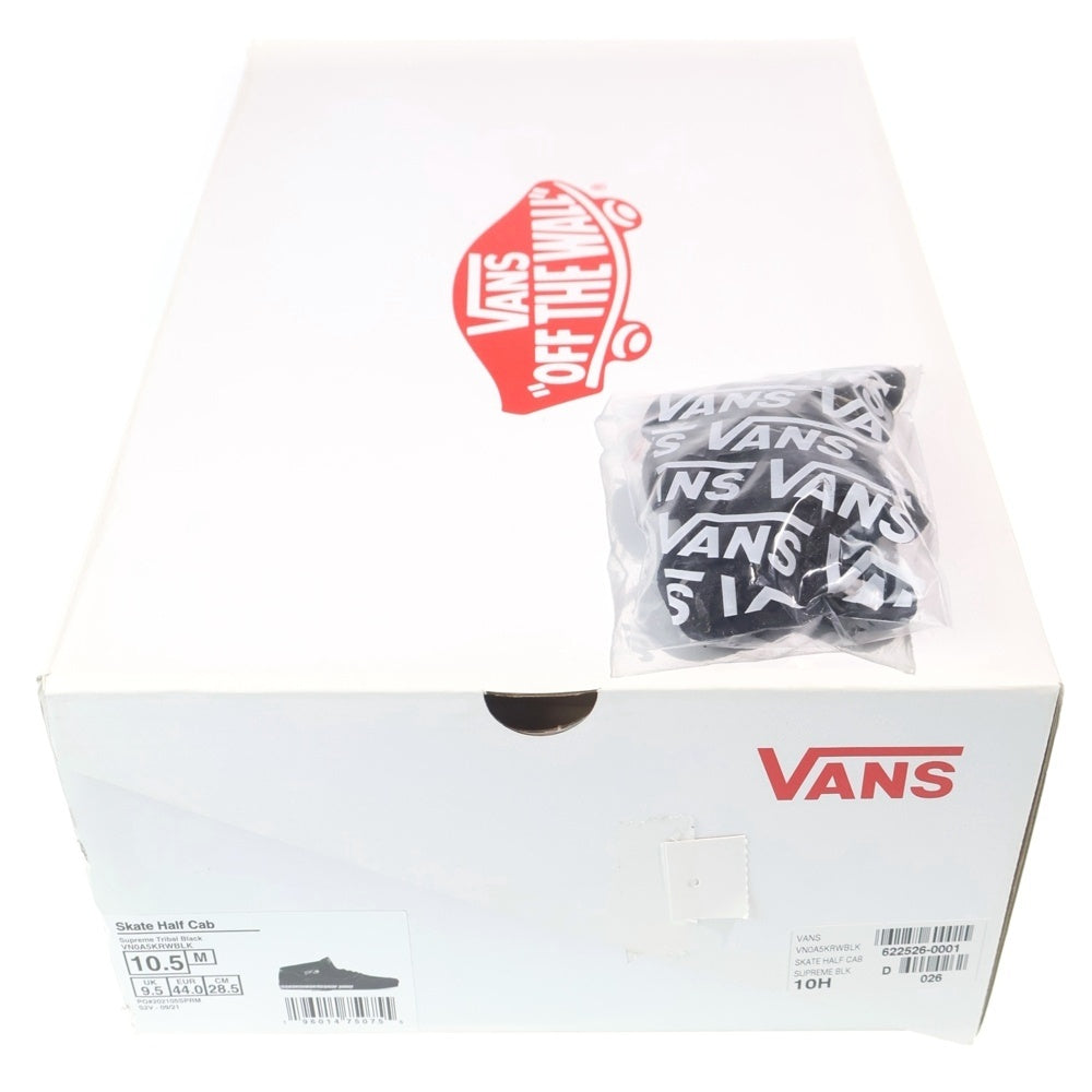 SUPREME(シュプリーム) 21AW ×VANS Half Cab バンズ ハーフキャブ ローカットスニーカー ブラック US10.5/28.5cm VN0A5KRWBLK