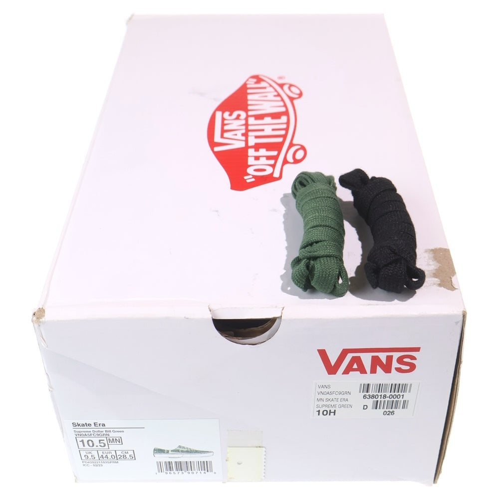 SUPREME(シュプリーム) 23SS ×VANS Dollar Era バンズ ドル エラ ローカットスニーカー グリーン US10.5/28.5cm VN0A5FC9GRN