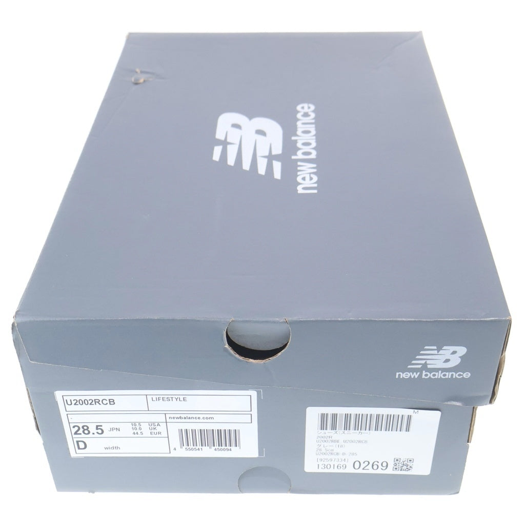 New Balance(ニューバランス) U2002RCB スエードレザー メッシュ切り替え ローカットスニーカー グレー US10.5/28.5cm