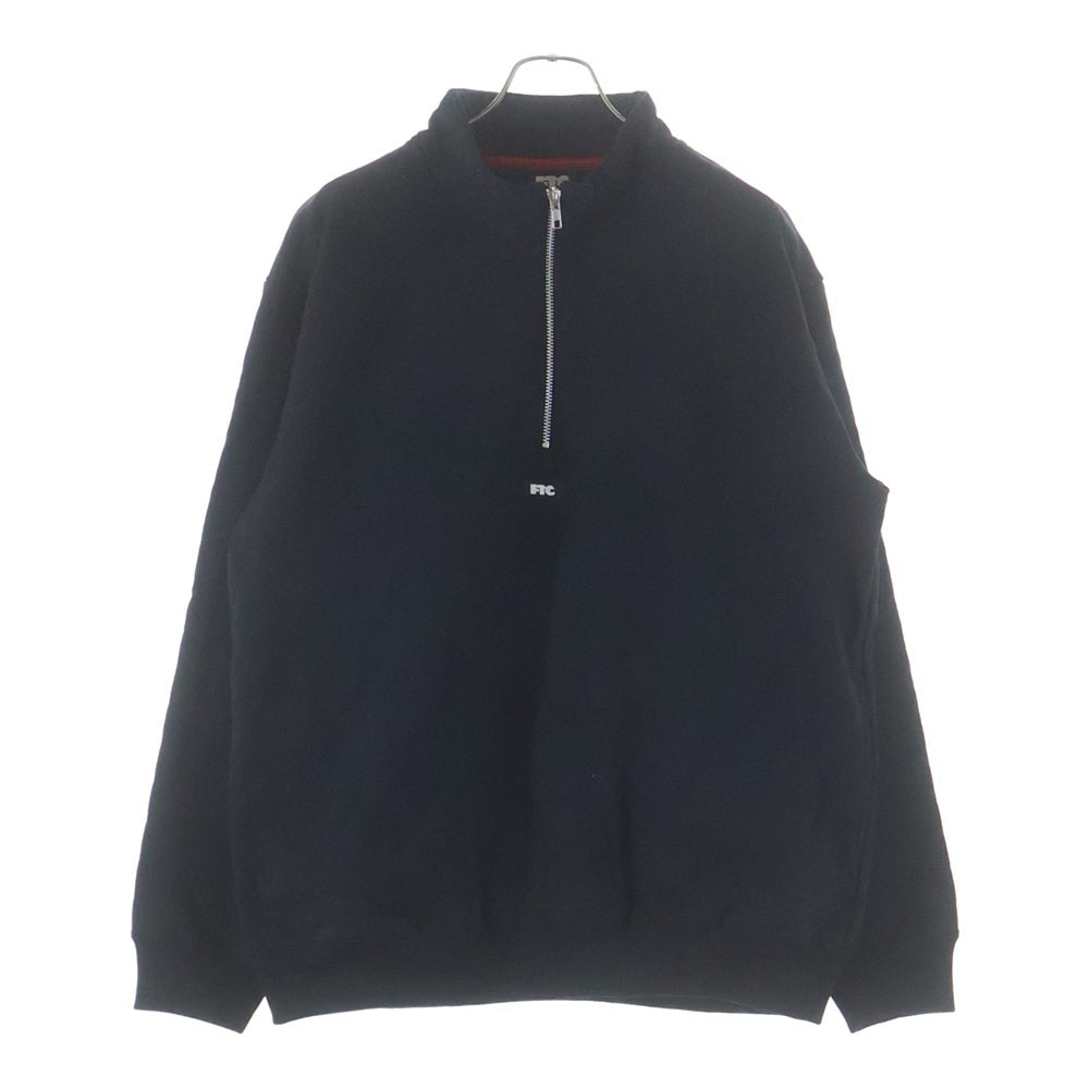 FTC(エフシーティー) QUILTED HALF ZIP SWEATSHIRT キルティング加工 ハーフジップ スウェット トレーナー ブラック FTC025AWSW09