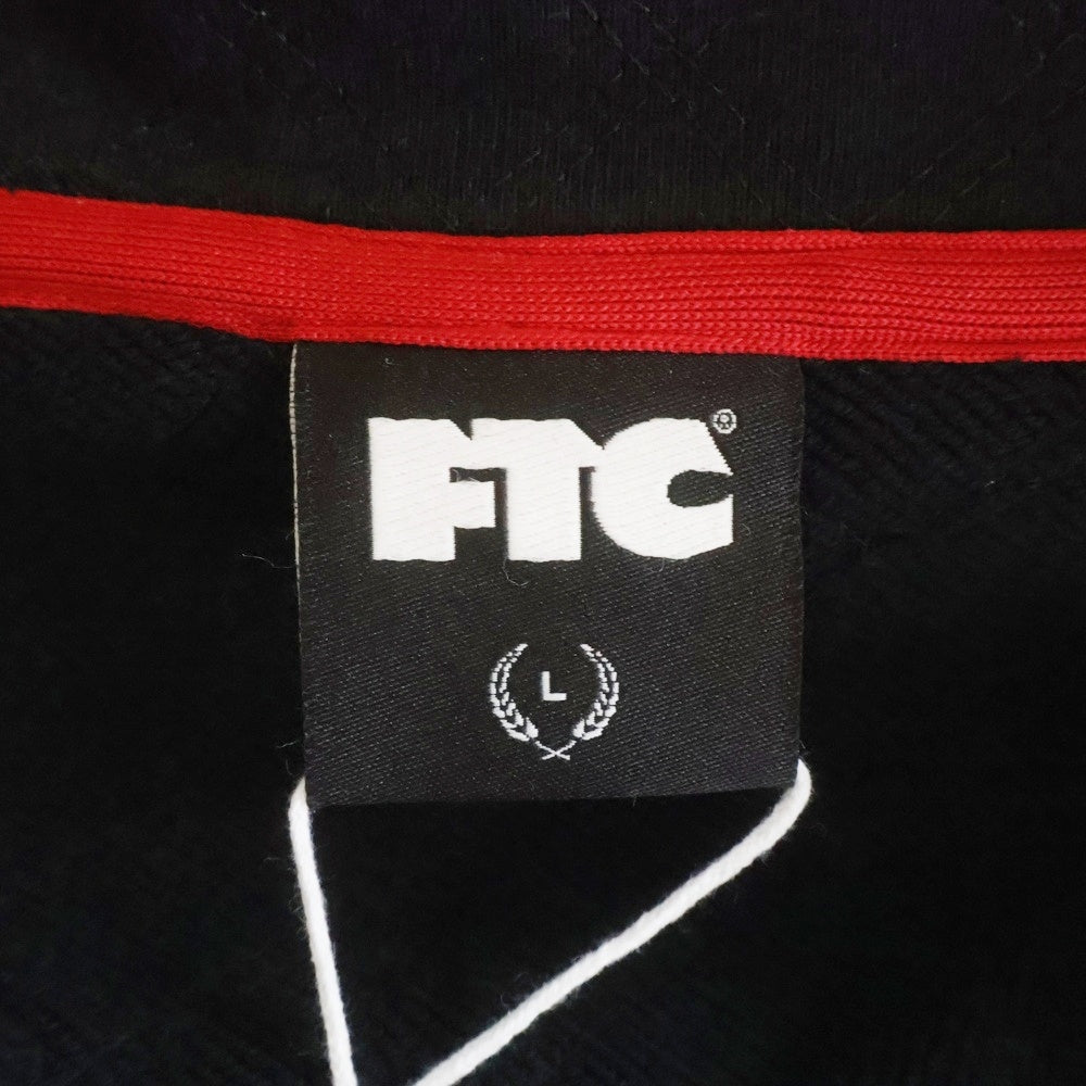 FTC(エフシーティー) QUILTED HALF ZIP SWEATSHIRT キルティング加工 ハーフジップ スウェット トレーナー ブラック FTC025AWSW09