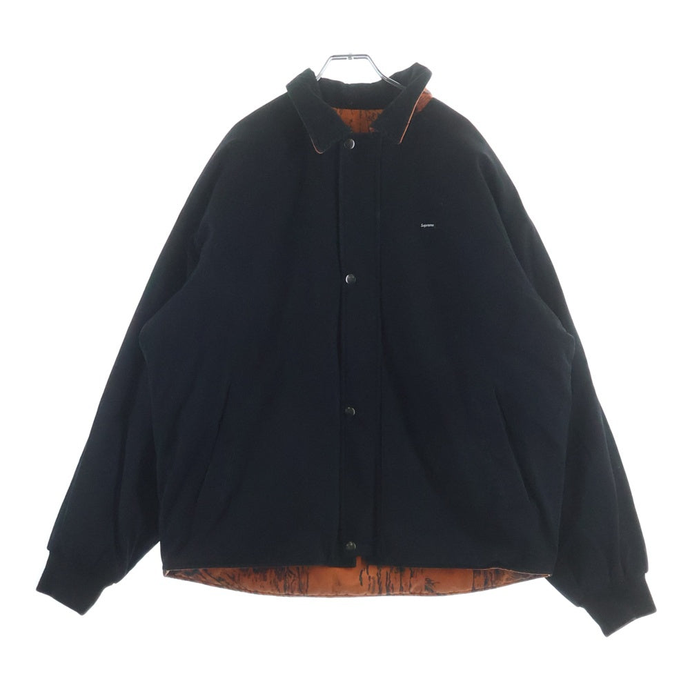 SUPREME(シュプリーム) 24SS Real Tree Reversible Quilted Work Jacket リアルツリー リバーシブル 中綿ジャケット ブラック/オレンジ