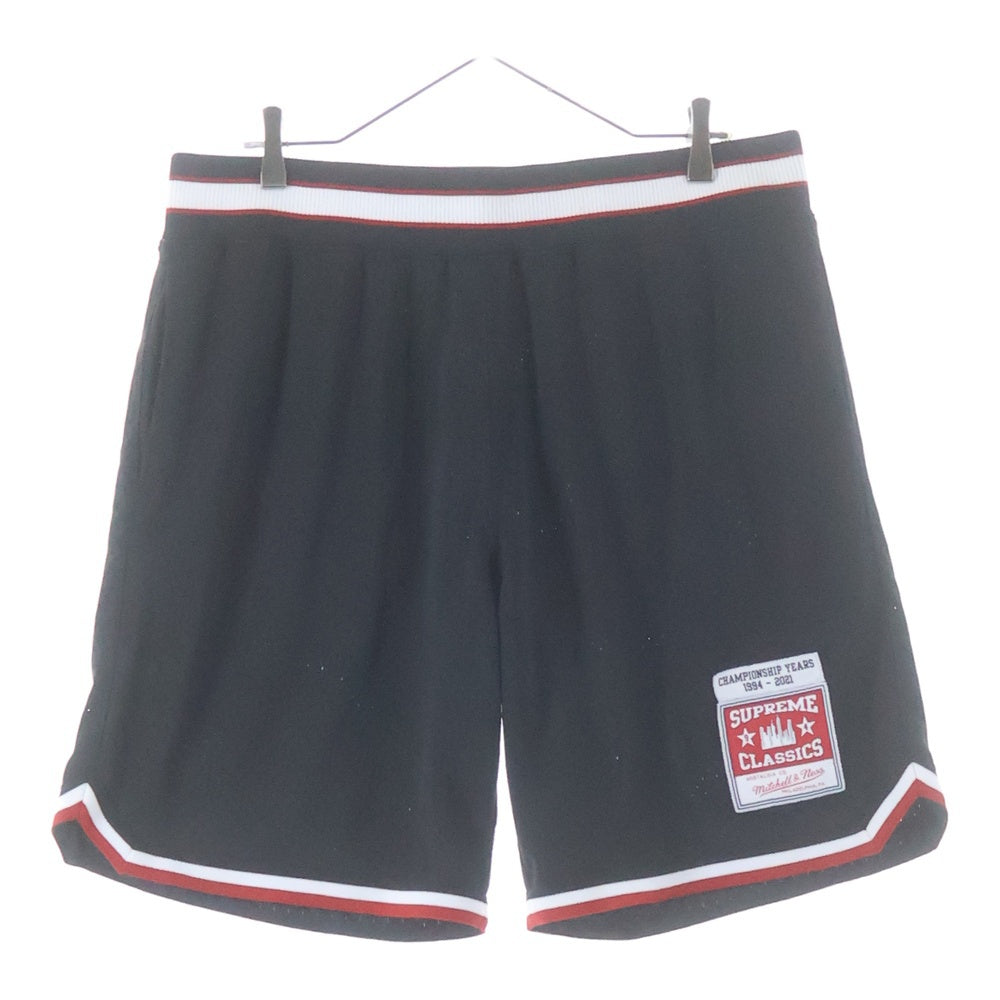 SUPREME(シュプリーム) 21SS ×Mitchell & Ness Basketball Short ミッチェル&ネス バスケットボールショーツ ハーフパンツ ブラック