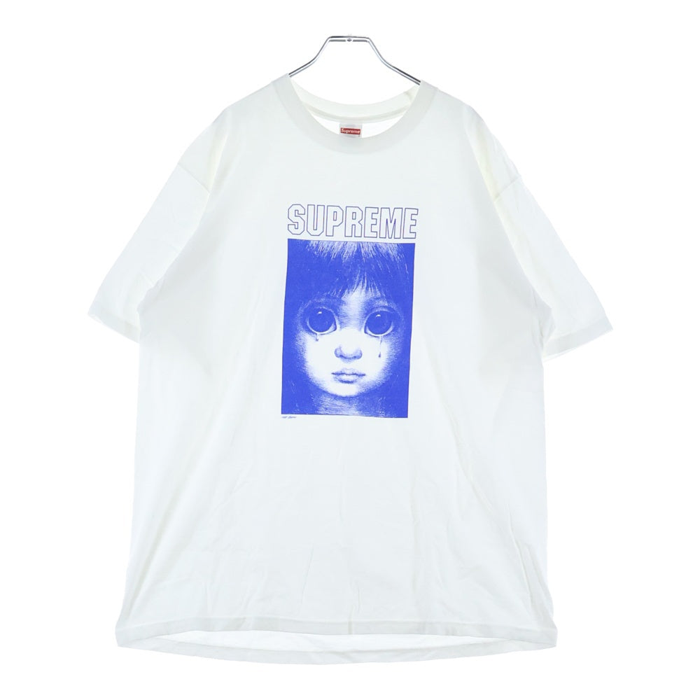 SUPREME(シュプリーム) 24SS ×Margaret Keane Teardrop Tee マーガレットキーン ティアドロップ プリント クルーネックTシャツ カットソー ホワイト
