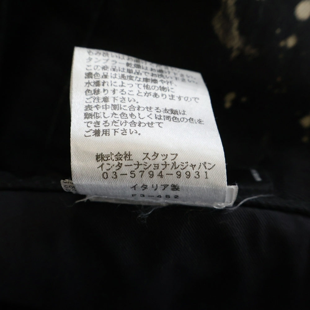 DSQUARED2(ディースクエアード) ペイント加工 スリムストレート デニムパンツ ブラック 71LB028130564