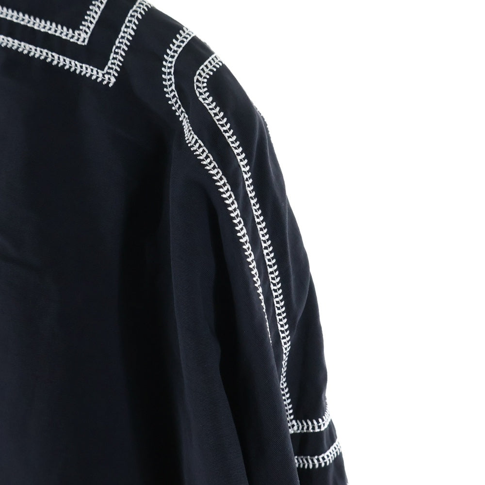 SUPREME(シュプリーム) 25SS Spellout Embroidered Track Jacket スペルアウト エンブロイダリー ジップアップトラックジャケット ブラック