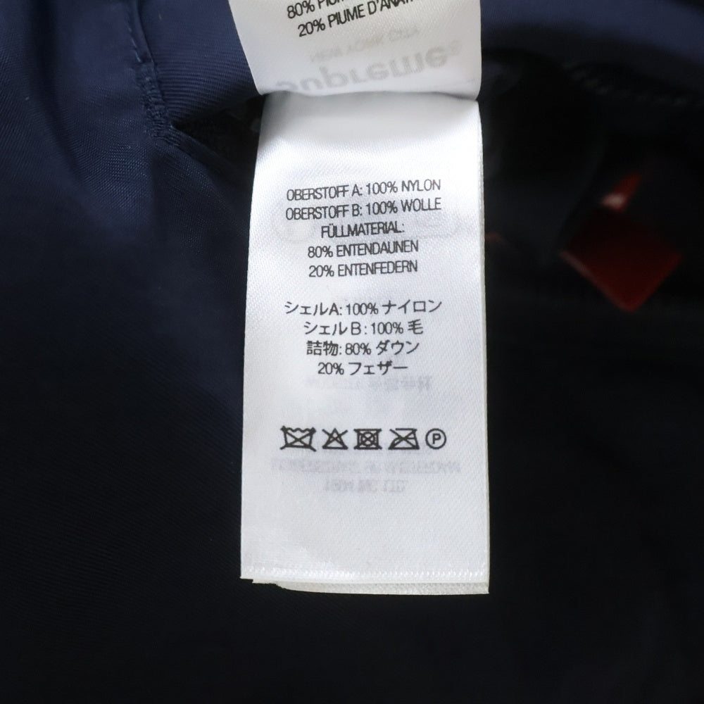 SUPREME(シュプリーム) 24AW Reversible Puffer Jacket 裏地チェック パファー リバーシブル ダウンジャケット ネイビー/グレー