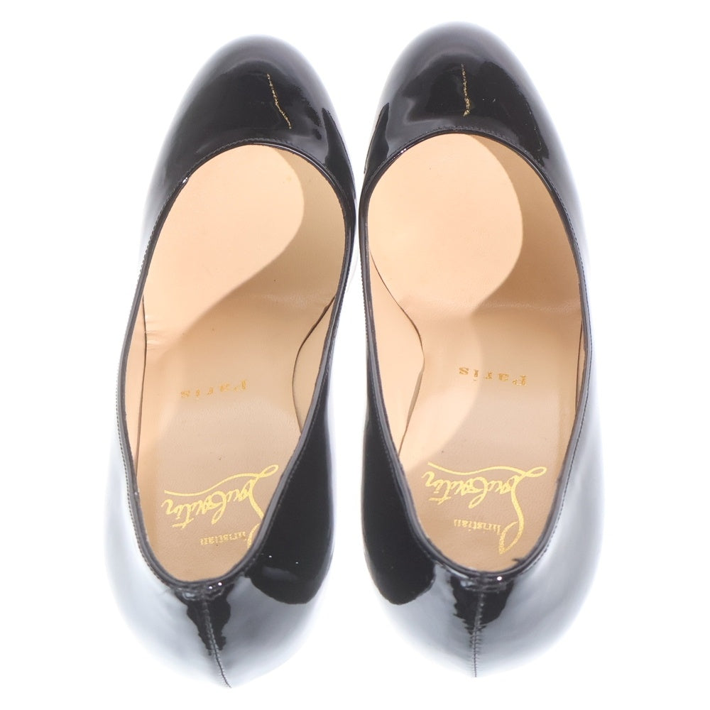 CHRISTIAN LOUBOUTIN(クリスチャンルブタン) ニューシンプルパンプス ラウンドトゥ エナメル ハイヒール シューズ レディース ブラック 3080746
