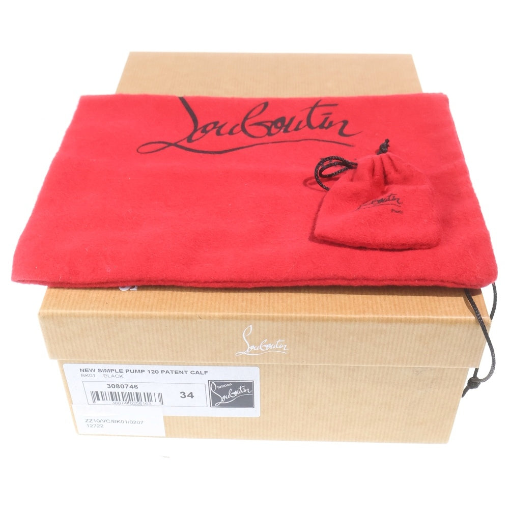 CHRISTIAN LOUBOUTIN(クリスチャンルブタン) ニューシンプルパンプス ラウンドトゥ エナメル ハイヒール シューズ レディース ブラック 3080746