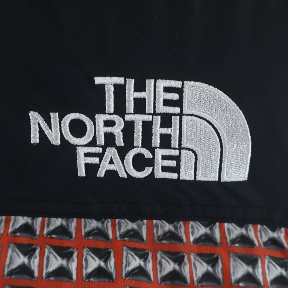 SUPREME(シュプリーム) 21SS ×THE NORTH FACE ノースフェイス ヌプシ ロゴエンブロイダリー スタッズプリントデザイン ジップアップ フーデッド ダウン ベスト NF0A5IQX