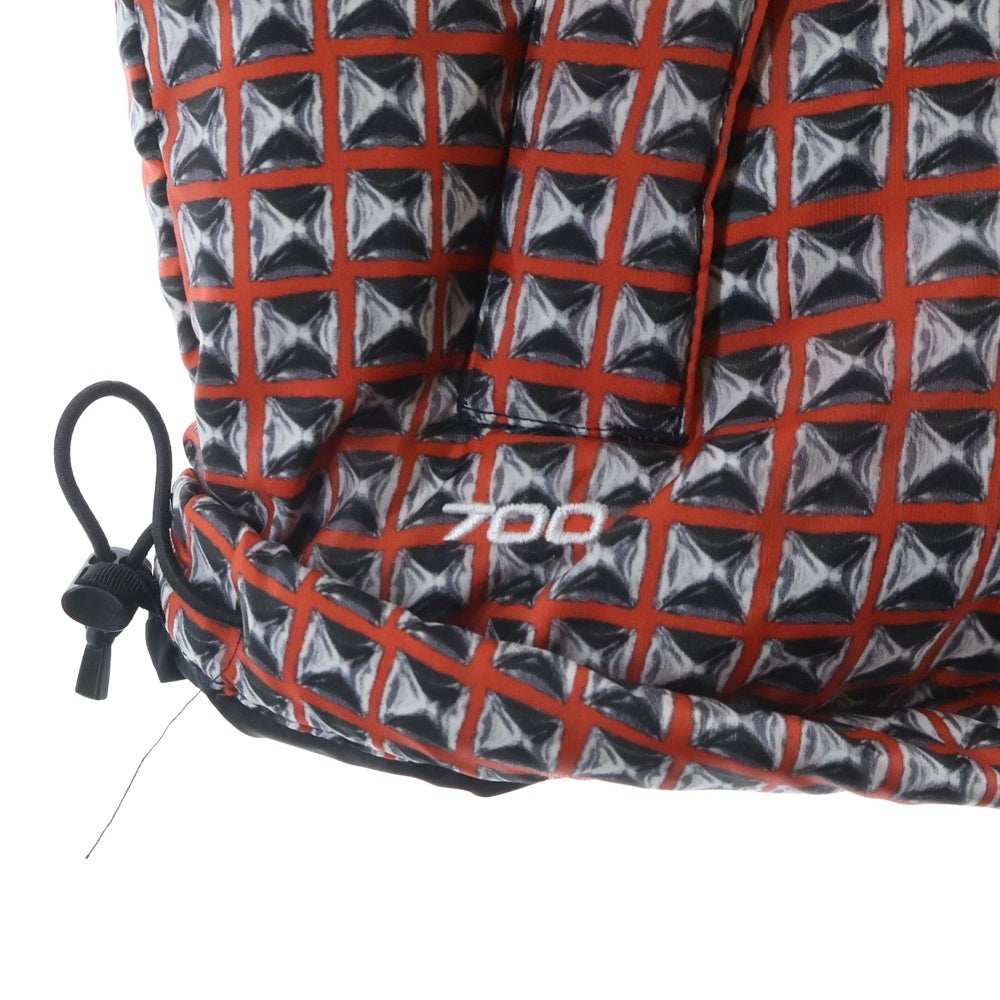 SUPREME(シュプリーム) 21SS ×THE NORTH FACE ノースフェイス ヌプシ ロゴエンブロイダリー スタッズプリントデザイン ジップアップ フーデッド ダウン ベスト NF0A5IQX