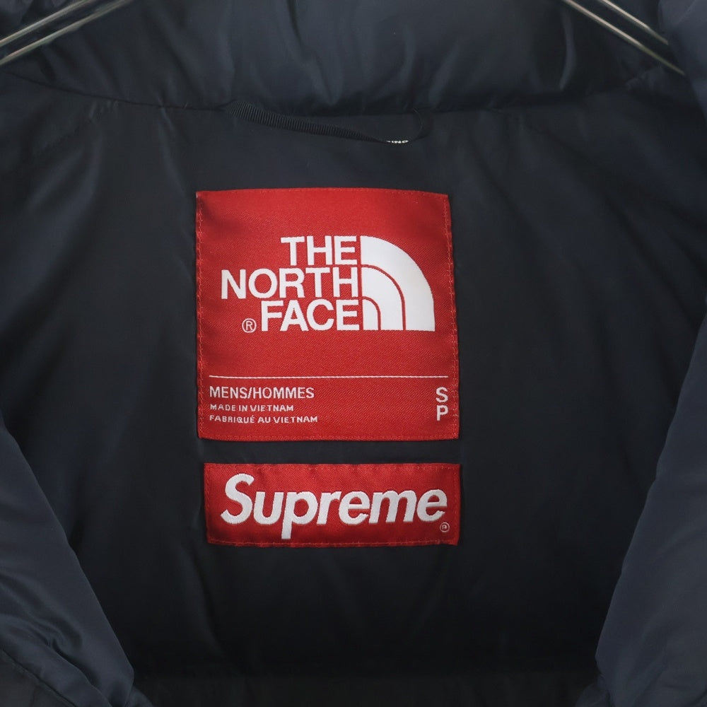 SUPREME(シュプリーム) 21SS ×THE NORTH FACE ノースフェイス ヌプシ ロゴエンブロイダリー スタッズプリントデザイン ジップアップ フーデッド ダウン ベスト NF0A5IQX