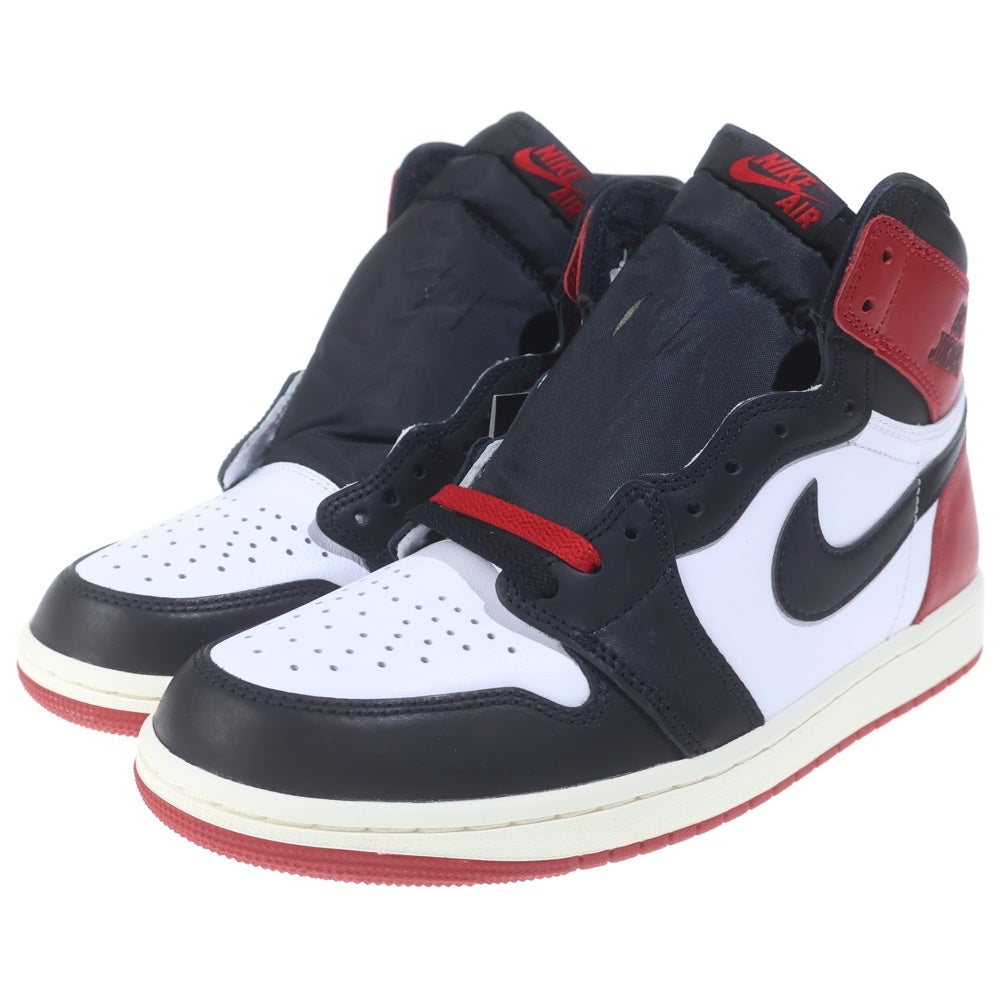 NIKE(ナイキ) AIR JORDAN 1 RETRO HIGH OG BLACK TOE REIMAGINED エアジョーダン1 レトロ ブラックトゥリイマジンド ハイカットスニーカー US9/27cm DZ5485-106