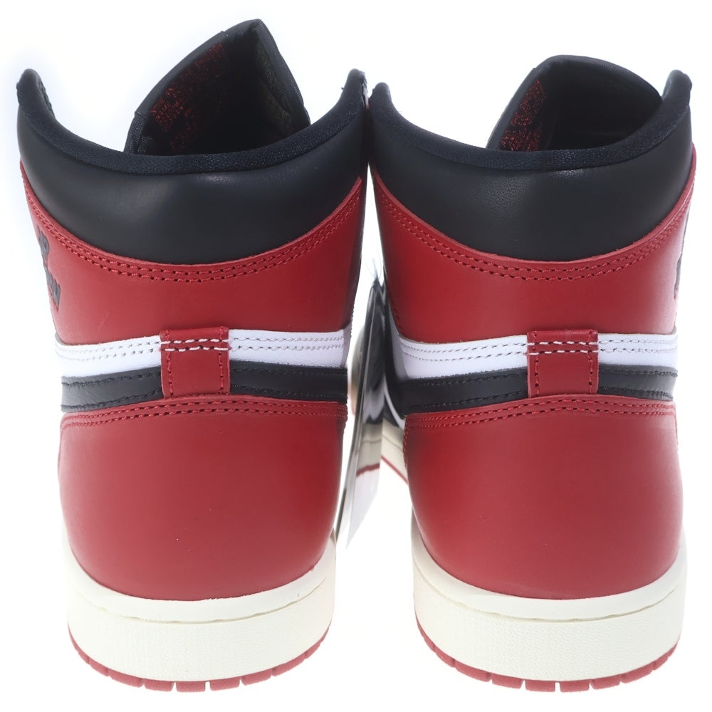 NIKE(ナイキ) AIR JORDAN 1 RETRO HIGH OG BLACK TOE REIMAGINED エアジョーダン1 レトロ ブラックトゥリイマジンド ハイカットスニーカー US9/27cm DZ5485-106