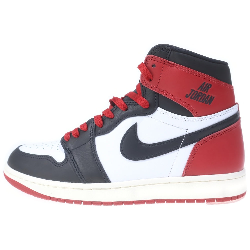 NIKE(ナイキ) AIR JORDAN 1 RETRO HIGH OG BLACK TOE REIMAGINED エアジョーダン ブラックトゥ つま黒 リイマジンド ハイカットスニーカー US9/27cm DZ5485-106