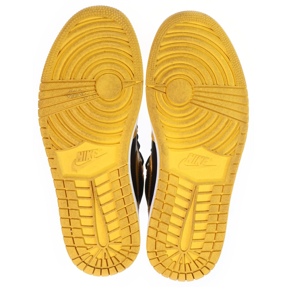 NIKE(ナイキ) AIR JORDAN 1 RETRO HIGH OG POLLEN エアジョーダン レトロ パラン ハイカットスニーカー イエロー/ブラック US9/27cm 555088-701