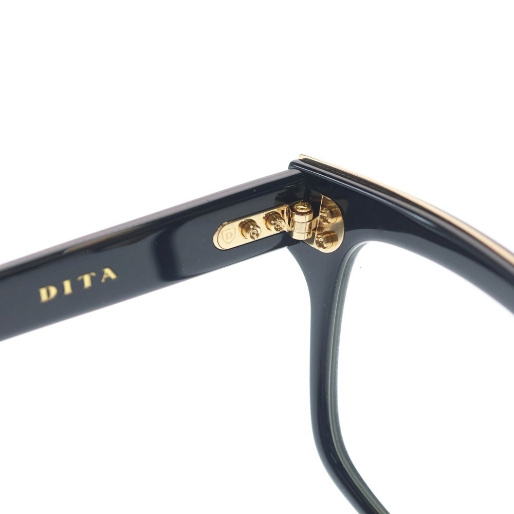 DITA(ディータ) AUDER オーダー ウェリントンフレーム サングラス メガネ ブラック/ゴールド DTX129-55-01AF レディース