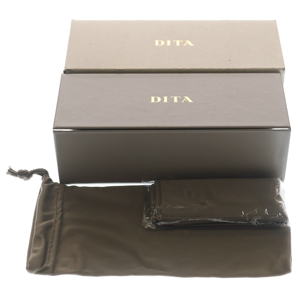DITA(ディータ) GRAND-APX グランド スクエアフレーム クリア サングラス メガネ ゴールド DTX417-A-02
