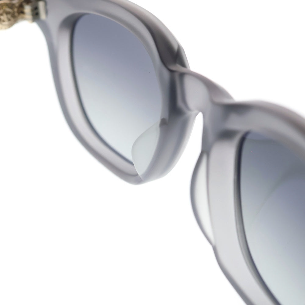 CHROME HEARTS(クロムハーツ) PENETRANUS REX BSフレア ウェリントンフレーム サングラス メガネ グレー/ゴールド