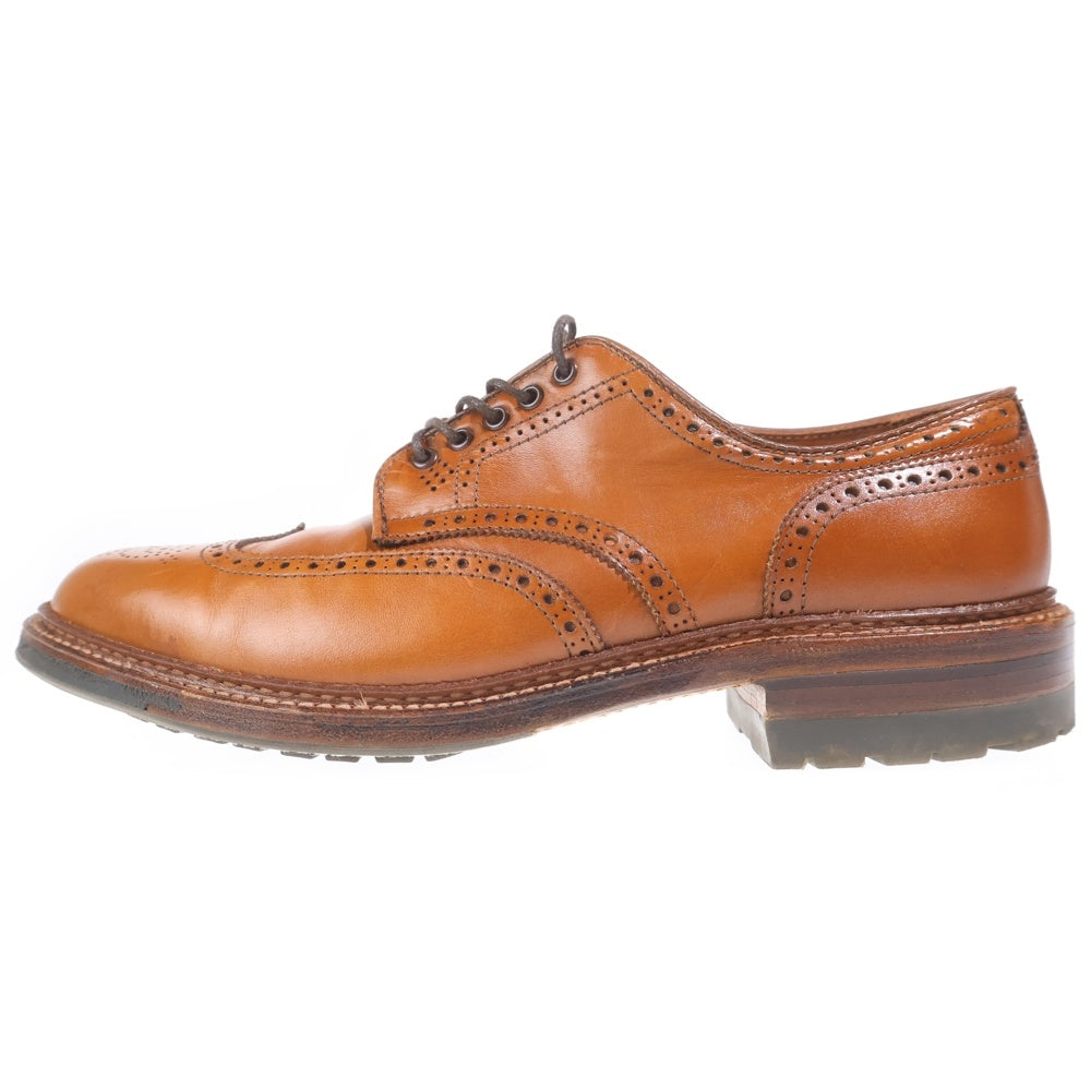 Alden(オールデン) D9518C Cognac Short Wing Blucher BROGUE別注 ショートウィングチップ カーフレザー ドレスシューズ ブラウン