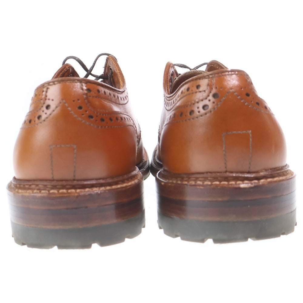 Alden(オールデン) D9518C Cognac Short Wing Blucher BROGUE別注 ショートウィングチップ カーフレザー ドレスシューズ ブラウン