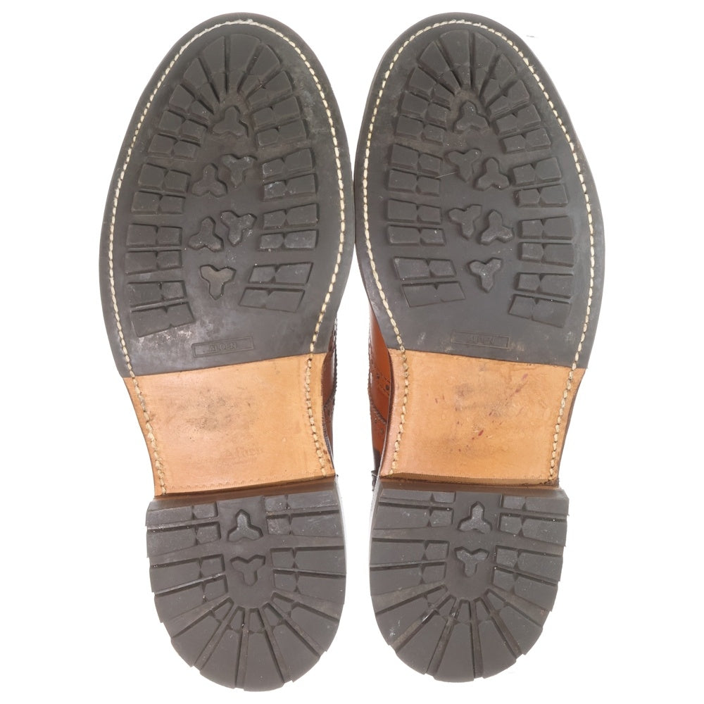 Alden(オールデン) D9518C Cognac Short Wing Blucher BROGUE別注 ショートウィングチップ カーフレザー ドレスシューズ ブラウン