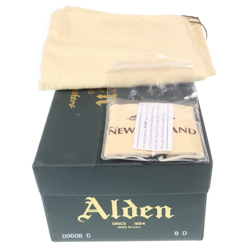 Alden(オールデン) D9518C Cognac Short Wing Blucher BROGUE別注 ショートウィングチップ カーフレザー ドレスシューズ ブラウン