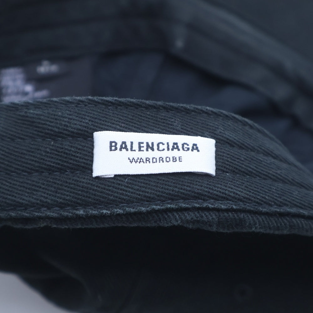 BALENCIAGA(バレンシアガ) フロントロゴエンブロイダリー ベースボールキャップ 帽子 ブラック 529192 310B2
