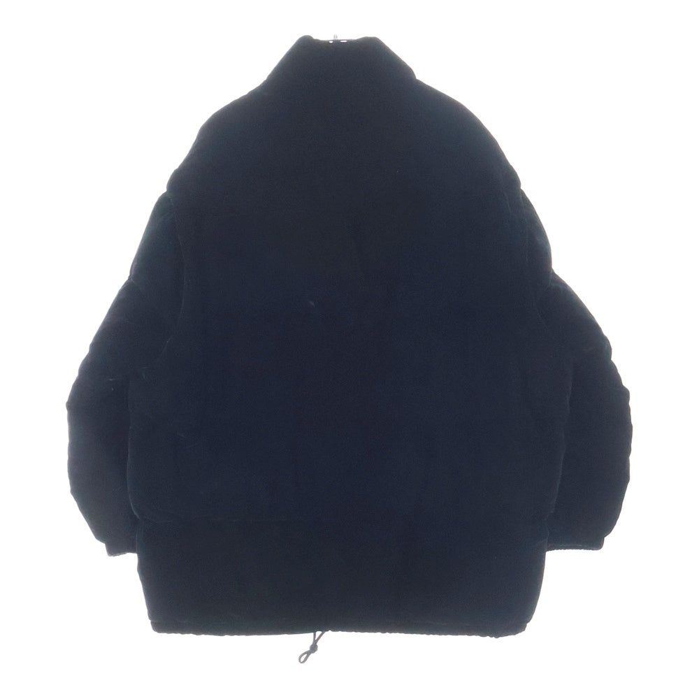 PRADA(プラダ) CONVERTIBLE VELVET トライアングルプレート コンバーチブル ベルベット ダウンジャケット ブラック 29X805 S222 1XJX