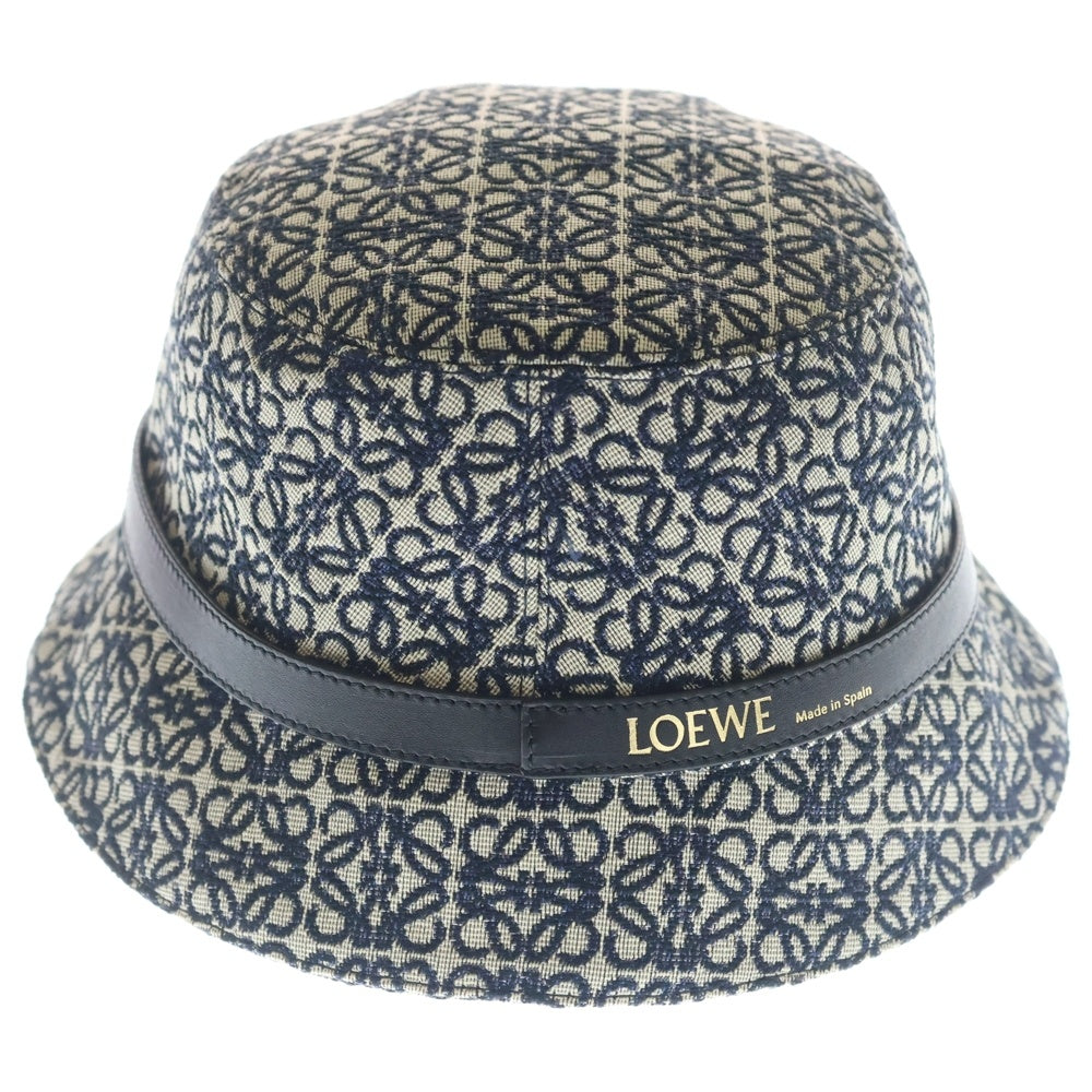 LOEWE(ロエベ) アナグラムジャガード バケットハット 帽子 ネイビー K820HB1X07 レディース
