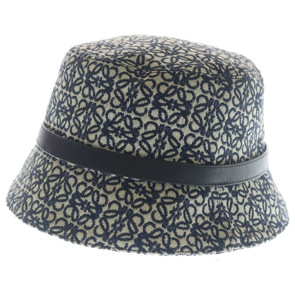 LOEWE(ロエベ) アナグラムジャガード バケットハット 帽子 ネイビー K820HB1X07 レディース
