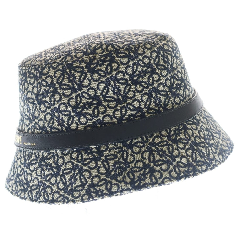LOEWE(ロエベ) アナグラムジャガード バケットハット 帽子 ネイビー K820HB1X07 レディース