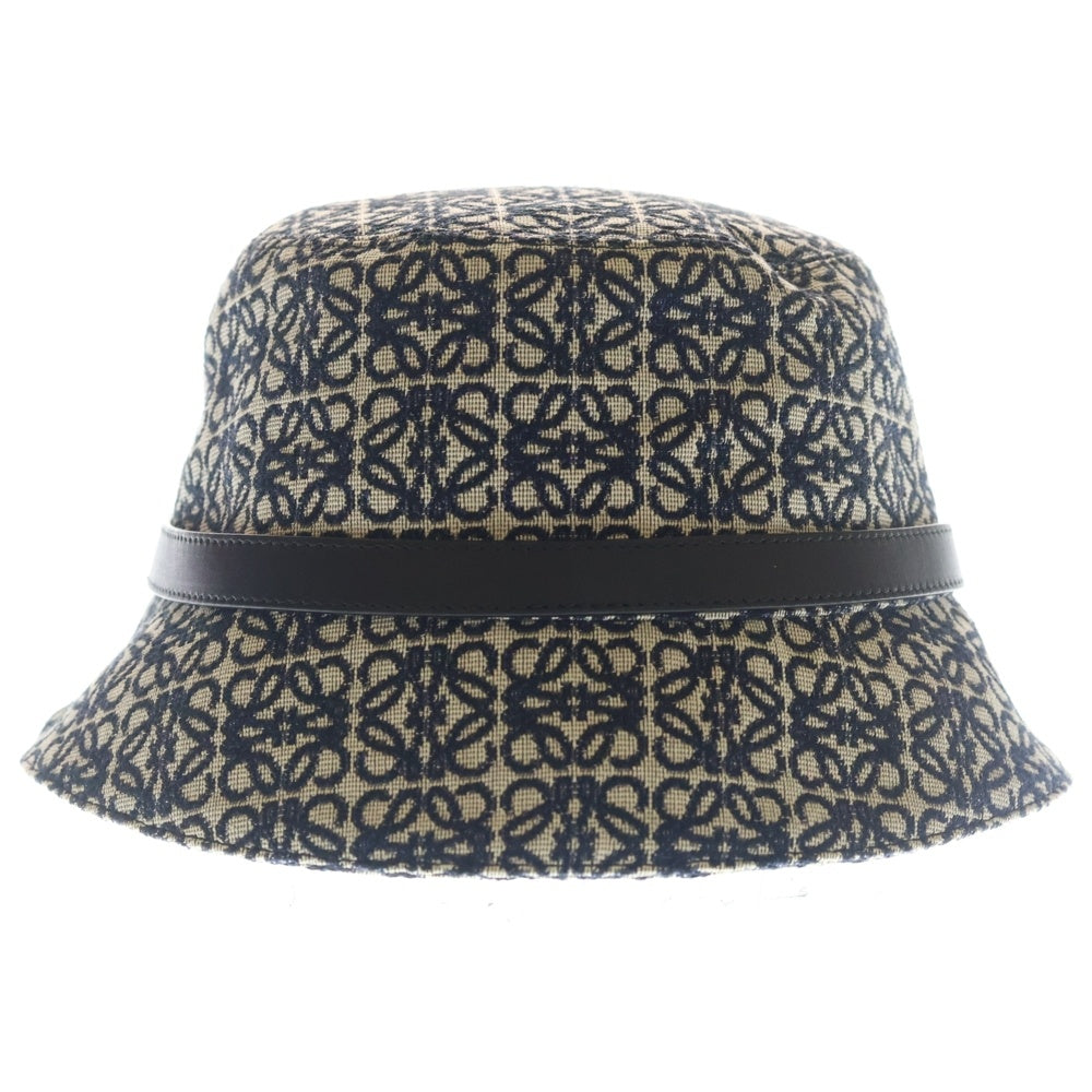 LOEWE(ロエベ) アナグラムジャガード バケットハット 帽子 ネイビー K820HB1X07 レディース