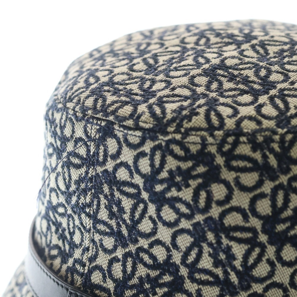 LOEWE(ロエベ) アナグラムジャガード バケットハット 帽子 ネイビー K820HB1X07 レディース