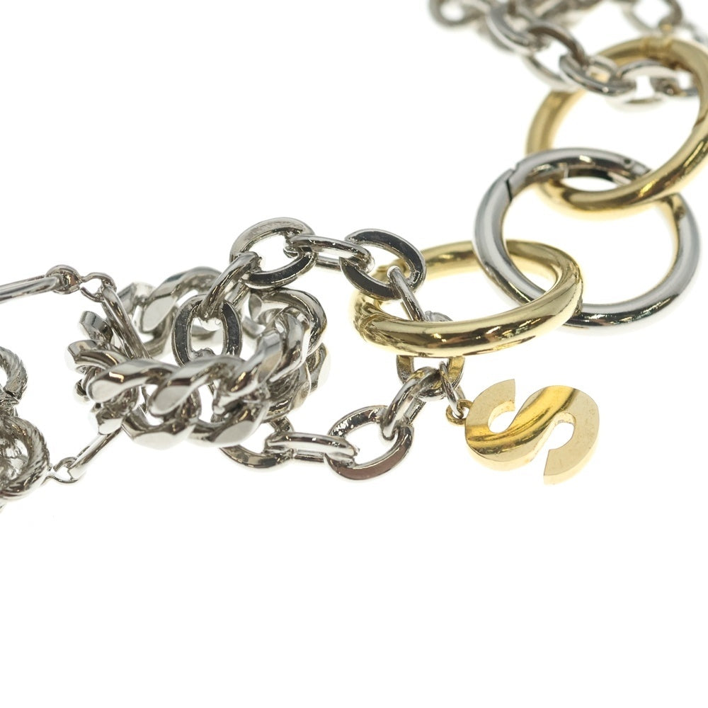 Sacai(サカイ) 23SS Chained Chain Necklace チェーンドチェーン ネックレス シルバー 23-06732
