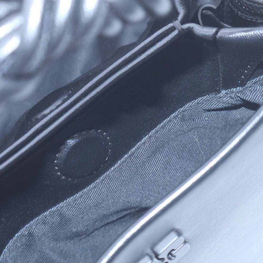 GANNI(ガニー) BOU BAG SMALL ボー レザー 2WAY ハンド ショルダーバッグ ブラック A5241 5894 レディース