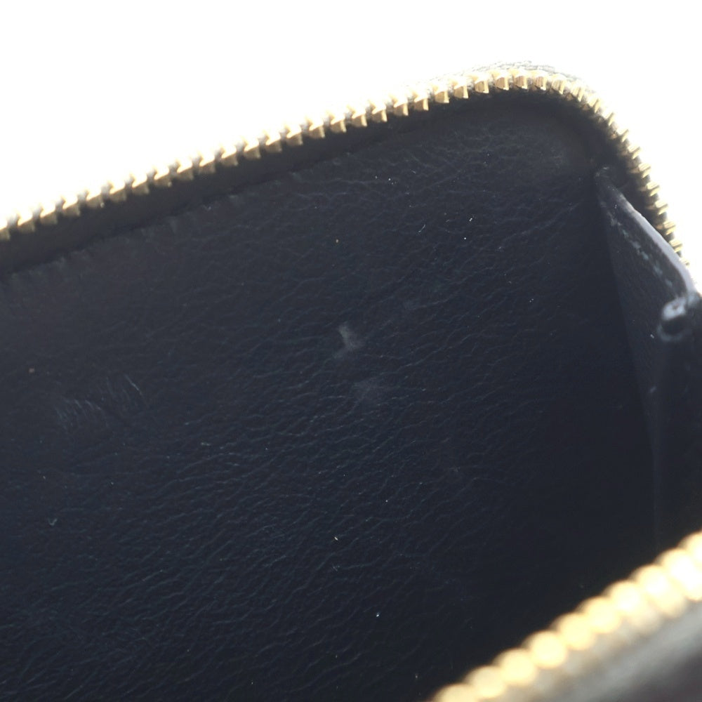 SAINT LAURENT PARIS(サンローランパリ) カサンドラ ロゴゴールドプレート ラウンドファスナー レザー 2つ折り財布 コンパクトウォレット グレー 668288 レディース
