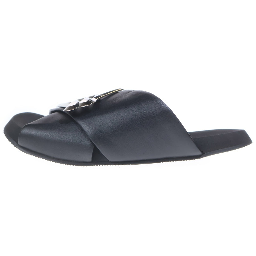 BALENCIAGA(バレンシアガ) 25SS GRANITO SUNSET FLAT MULE グラニート サンセット フラットミュール サンダル ブラック/シルバー 828478 WB221