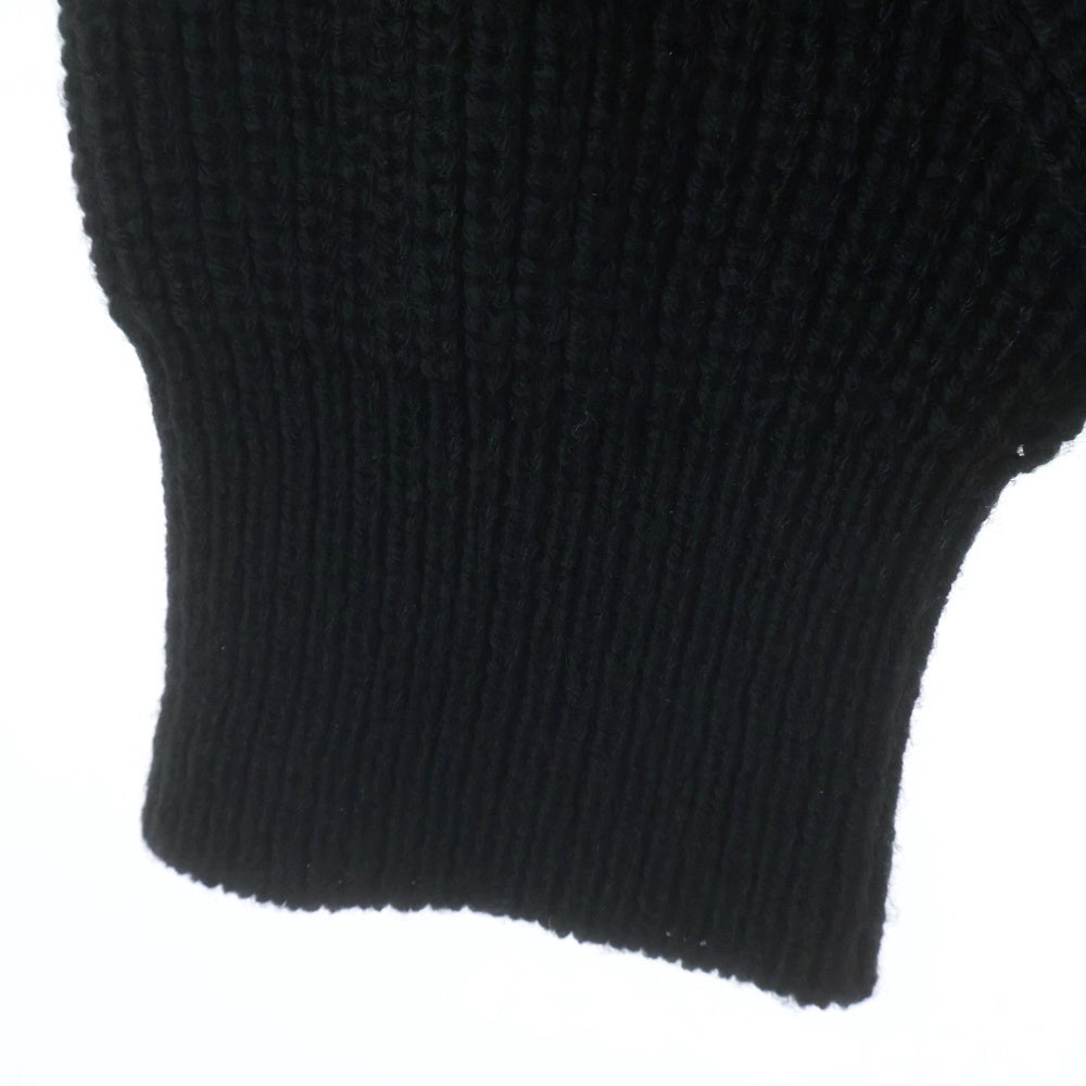 NEIGHBORHOOD(ネイバーフッド) 21AW FLAT / AW-KNIT LS アクリル フラットクルーネックニットセーター ブラック 212FUNH-KNM01