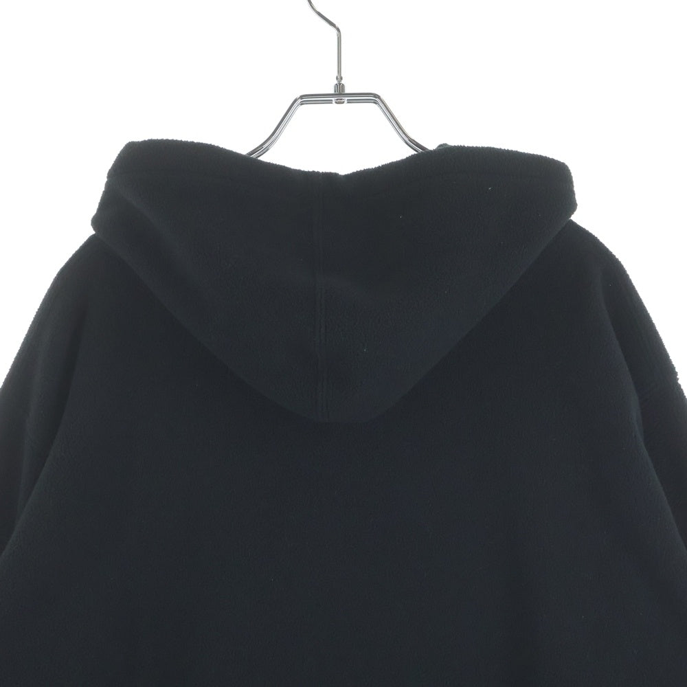 SUPREME(シュプリーム) 17AW Polartec Hooded Sweatshirt ポーラテック スモールボックスロゴ フリースプルオーバースウェットパーカー フーディー ブラック