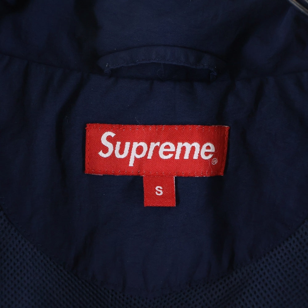 SUPREME(シュプリーム) 18SS Classic Logo Taping Track Jacket クラシックロゴ テーピング ナイロン トラックジャケット ネイビー