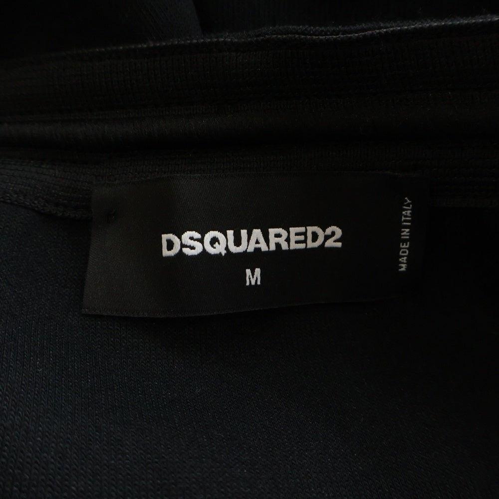 DSQUARED2(ディースクエアード) 18SS ロゴプリント スウェットイージーパンツ ブラック S78KB0002
