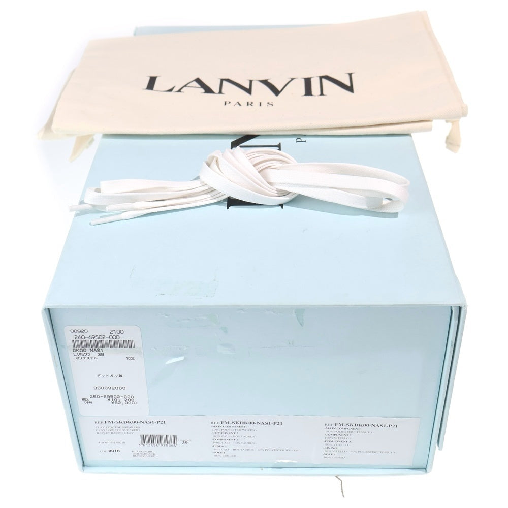 LANVIN(ランバン) CLAY LOW TOP SNEAKERS クレイ ローカットスニーカー ホワイト レディース FM-SKDK00-NAS1-P21