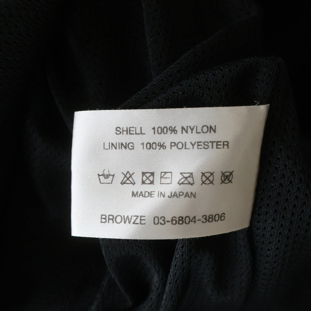 The Ennoy Professional(エンノイプロフェッショナル) 23SS エンブロイダリーロゴ ジップアップ ナイロンジャケット ブラック SS23BRENJK01LV