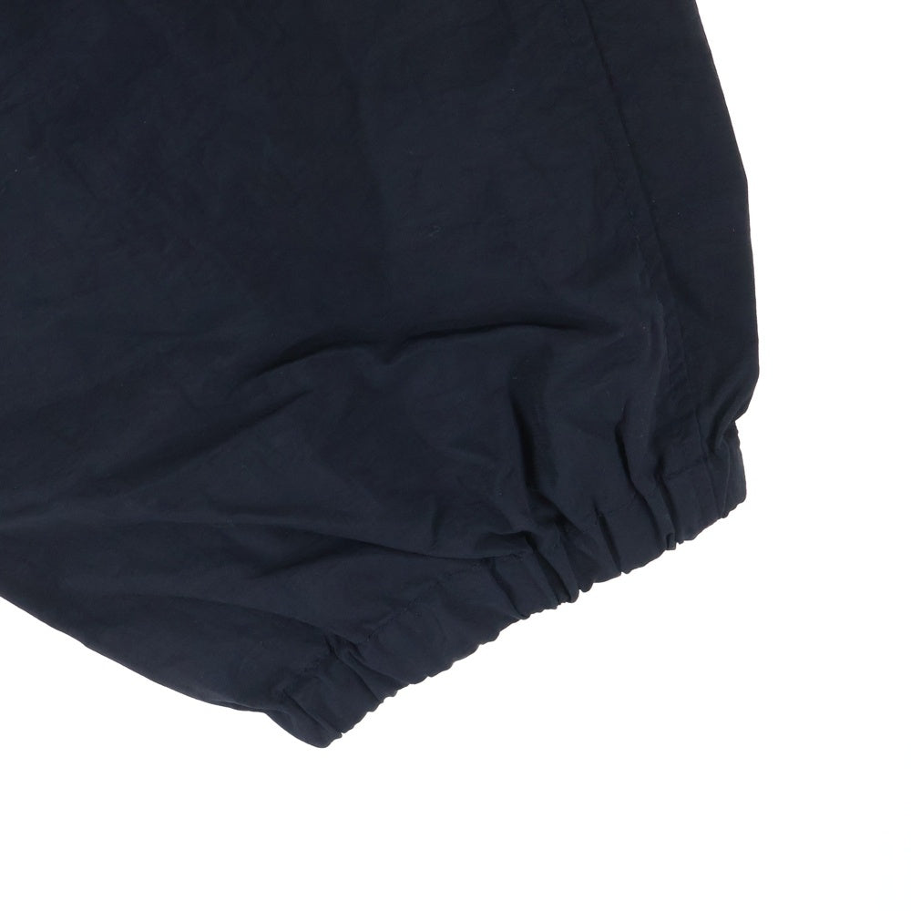 The Ennoy Professional(エンノイプロフェッショナル) 23SS エンブロイダリーロゴ ウエストゴム ドローコード ナイロンパンツ ブラック SS23BRENPT01LV