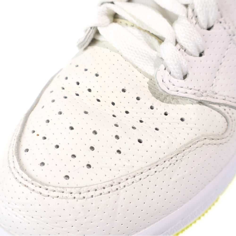 NIKE(ナイキ) GS AIR JORDAN 1 HIGH First Class Flight エアジョーダン 1 ハイカットスニーカー レディース ホワイト/イエロー US4.5Y/23.5cm 575441-170
