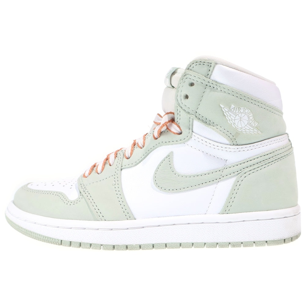 NIKE(ナイキ) WMNS AIR JORDAN HIGH SEAFORM ウィメンズ エアジョーダン 1 ハイカットスニーカー レディース ホワイト/グリーン US6.5/23.5cm CD0461-002