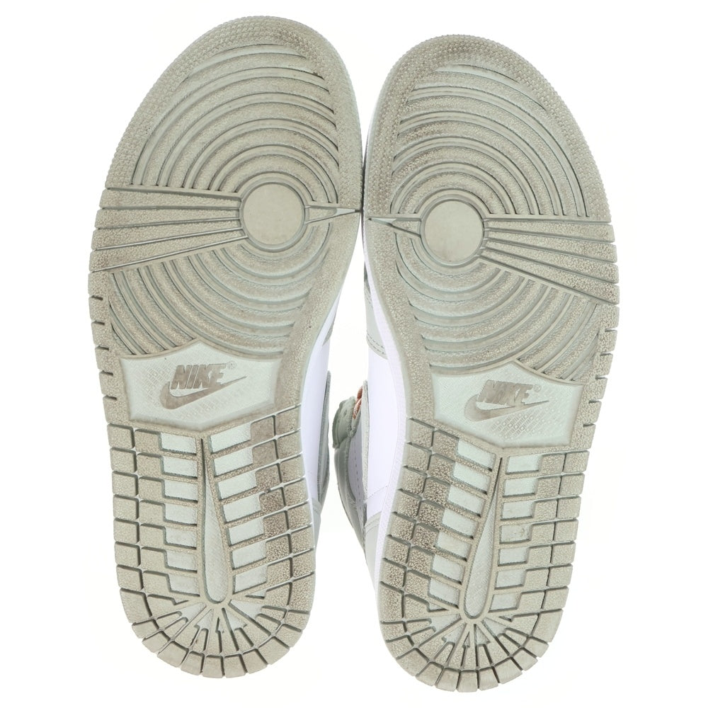 NIKE(ナイキ) WMNS AIR JORDAN HIGH SEAFORM ウィメンズ エアジョーダン 1 ハイカットスニーカー レディース ホワイト/グリーン US6.5/23.5cm CD0461-002